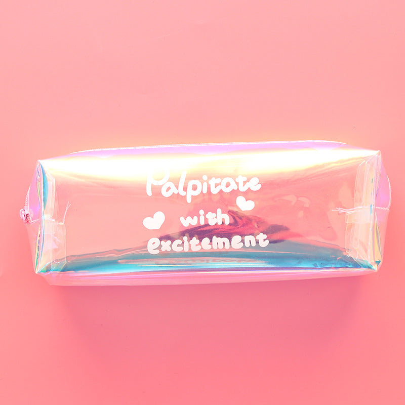 Wholesale New Large Capacity Cool Laser PVC Pencil Case